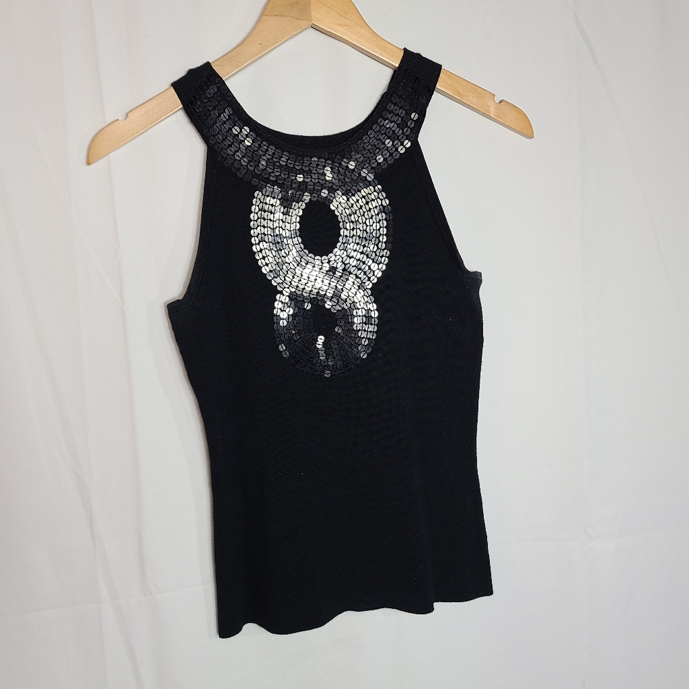 Laura Petites cutout sequin sleeveless sweater
